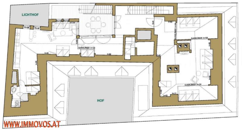layout plan level 2 with 1st terrace 