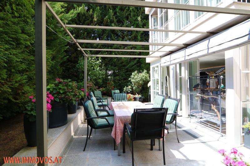 relaxing shaded terrace for a barbecue party