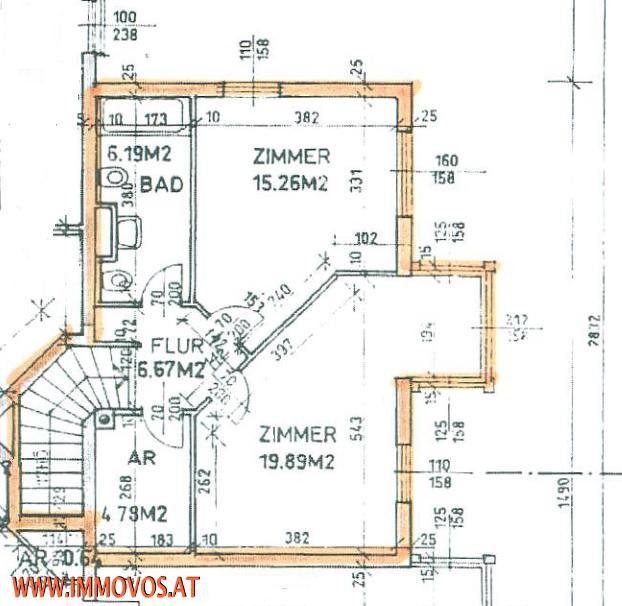 adaptierter Plan der Ebene 2