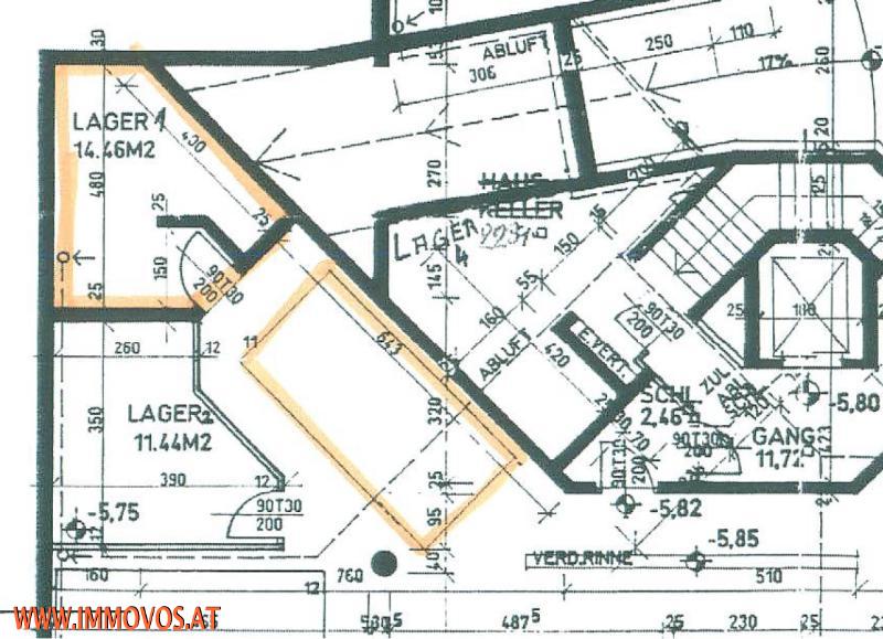 Plan Lager-Raum/Werkstatt und Stellplatz