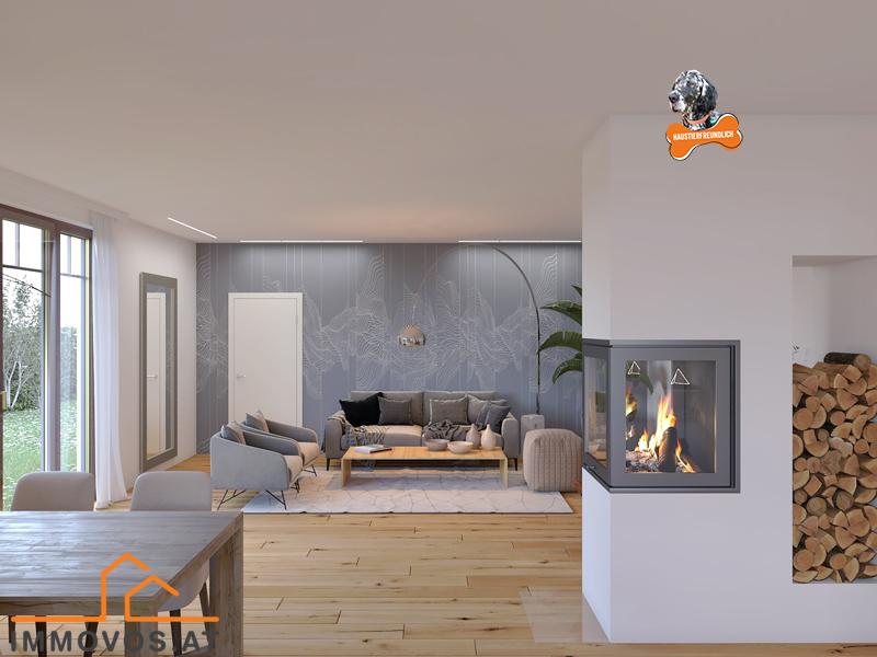 Rendering mögliche Wohnraum-Gestaltung