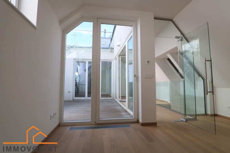 Zugang zur Terrasse auf Ebene 2 vom Studio