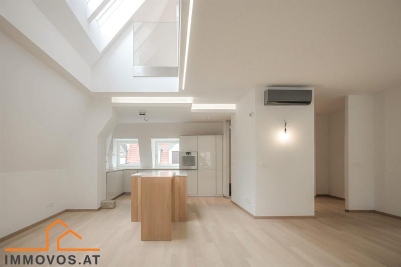 75 m2 Wohnraum mit Blick zur Küche