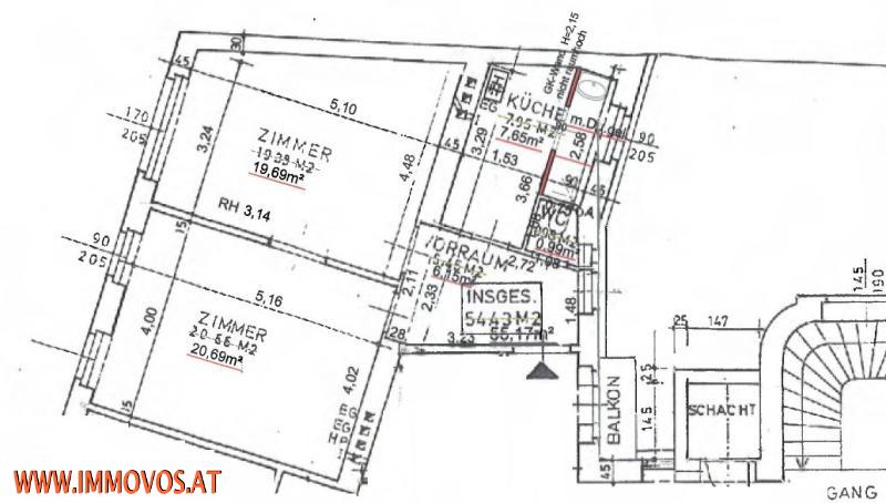 gbild -- S&#220;DSEITIGE STILVOLLE ALTBAUWOHNUNG N&#196;CHST T&#220;RKENSCHANZPARK /  / 1180 Wien 18.,Währing / Bild 9