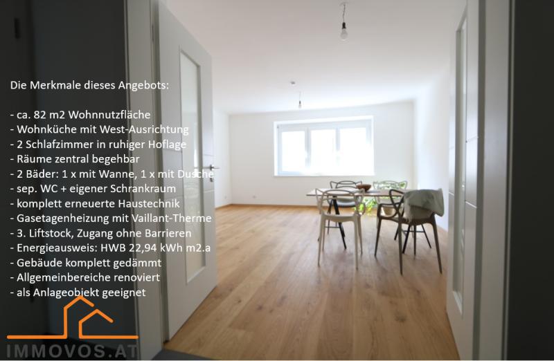 Energetisch sanierter + komplett renovierter Erstbezug mit 3 Zimmern u. 2 B&#228;dern ++ zentrale Lage im 9. ++ 3. Liftstock /  / 1090 Wien 9.,Alsergrund / Bild 1