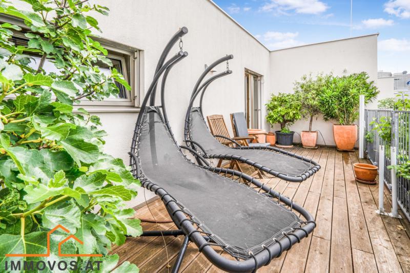 HOCHWERTIGE WOHNUNG IN GEFRAGTER LAGE: 3-ZIMMER WOHNUNG MIT 2 GROSSEN DACHTERRASSEN je 20 m&#178; * SMART OUTDOOR GARDENING * SMART HOME * AM UFER DER DONAU * Optional 2 KFZ - ABSTELLPL&#196;TZE * /  / 1020 Wien 2.,Leopoldstadt / Bild 0