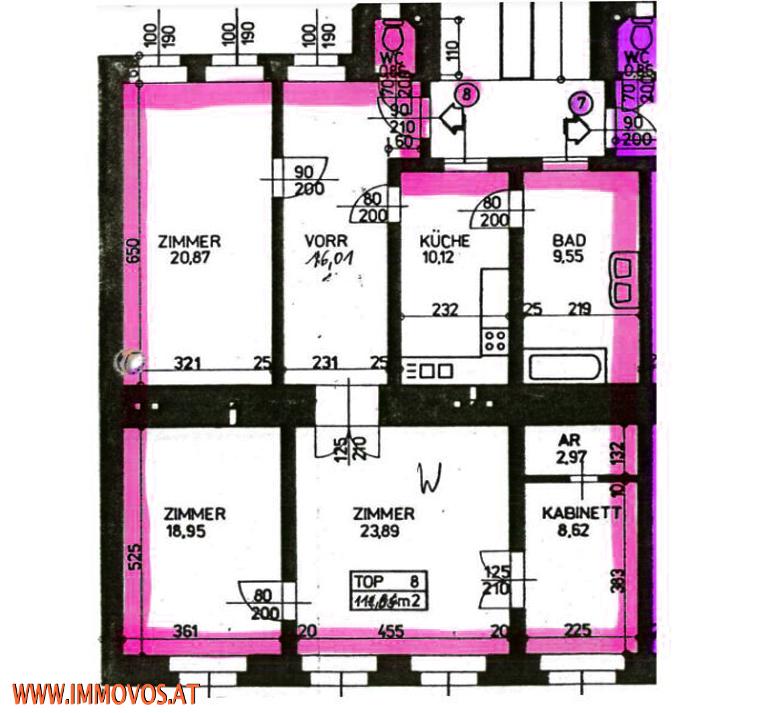 --> FAMILIENWOHNUNG unsaniert KARMELITER-VOLKERT-VIERTEL  /  / 1020 Wien 2.,Leopoldstadt / Bild 7