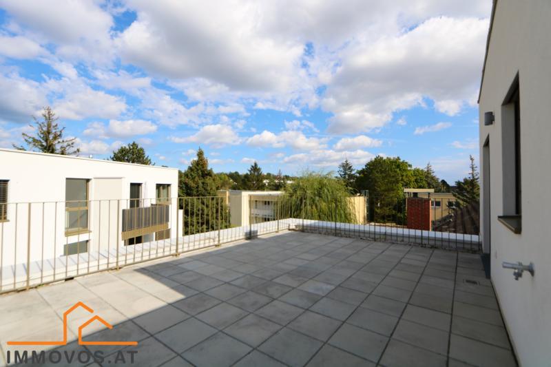 Terrasse mit Ausblick ins Grüne