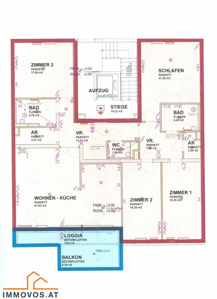Layout-Plan der Wohnung