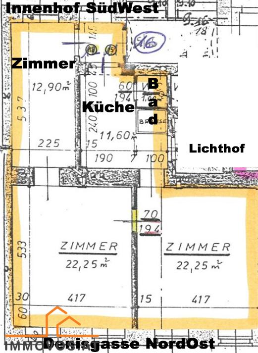* unsanierte ALTBAUWOHNUNG * /  / 1200 Wien 20.,Brigittenau / Bild 3