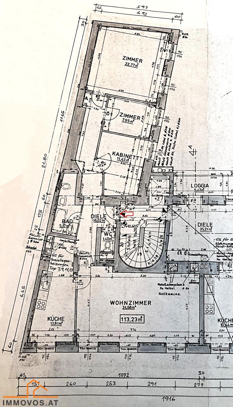 adaptierter Planauszug 