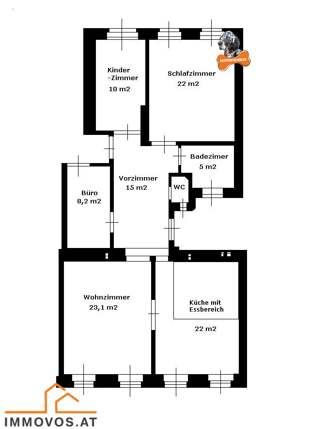 ***GROSSE FAMILIENWOHNUNG MIT FL&#220;GELT&#220;REN IN PARKN&#196;HE*** /  / 1040 Wien 4.,Wieden / Bild 8