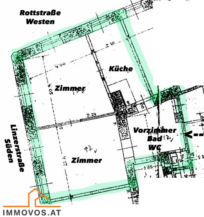 sanierungsbed&#252;rftige 2-ZIMMER ALTBAUWOHNUNG /  / 1140 Wien 14.,Penzing / Bild 7