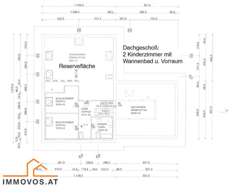 Dachgeschoss Planauszug