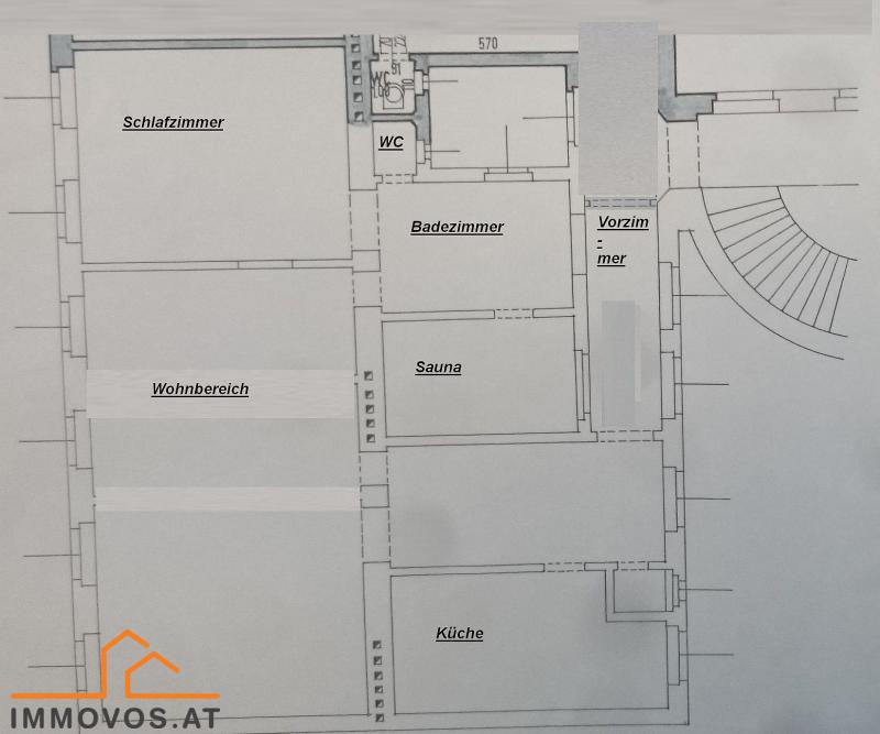 GARTENSEITGE Altbauwohnung am Schottenfeld. Fantastische Aussicht - Perfekt f&#252;r Paare, gro&#223;z&#252;giger Raumplan /  / 1070 Wien 7.,Neubau / Bild 4