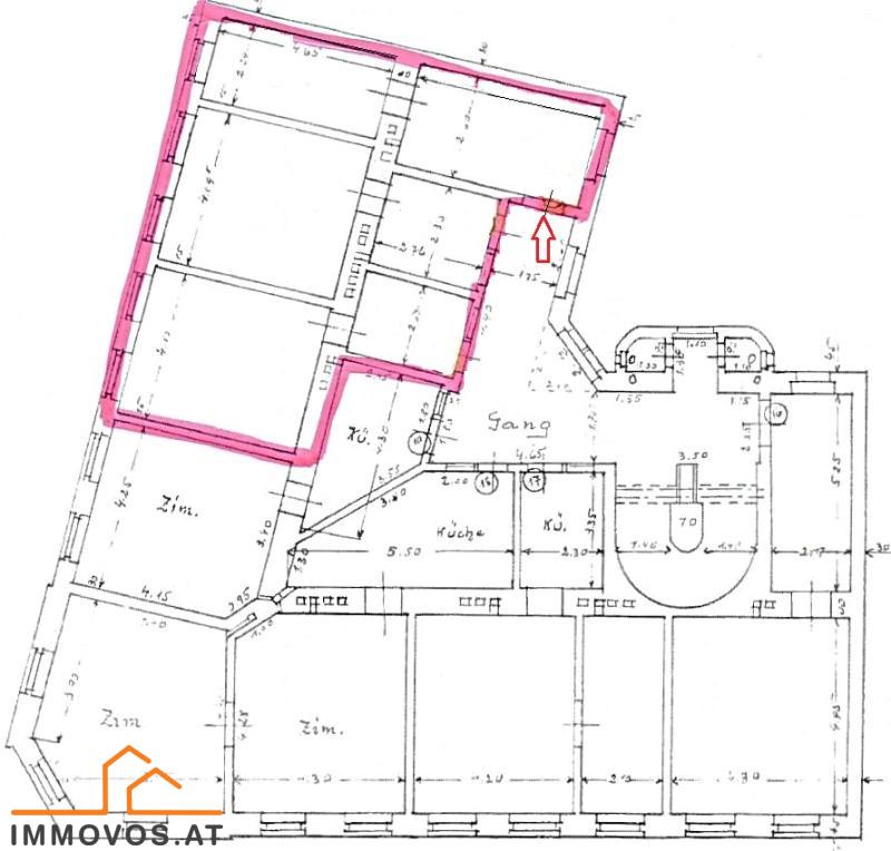 Bestands-Plan des Mietobjektes