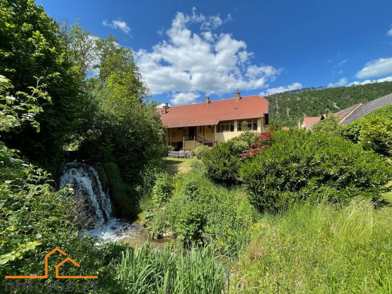 EINZIGARTIGE IMMOBILIE MIT BACH UND WASSERFALL - GRUNDST&#220;CK MIT BESTANDSHAUS - POTENZIAL F&#220;R WOHNEN, ARBEITEN UND ENTSPANNEN /  / 2722 Winzendorf / Bild 1