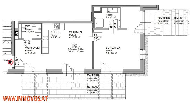 Layoutplan der Wohnung