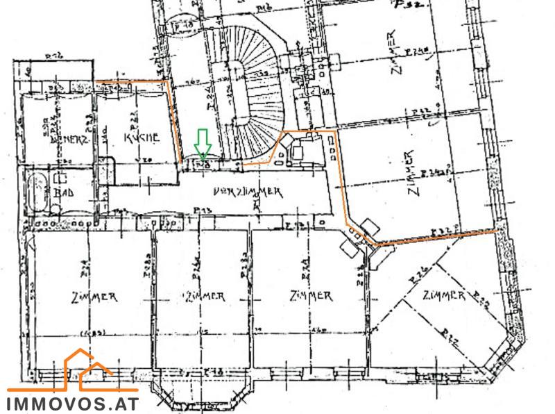 adaptierter Auszug aus dem Bestandsplan