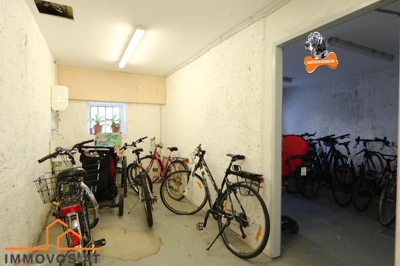 Fahrrad-Abstellbereiche im Keller