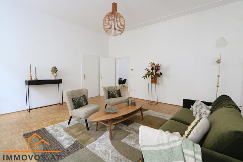 Nähe Bernhardgasse: 4 Zimmer-Altbauwohnung mit Loggia-Balkon in Biedermeierhaus mit barrierefrei erreichbarem Lift /  / 1070&nbsp;Wien 7.,Neubau / Bild 2