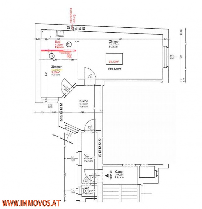 ERSTBEZUG: ALTBAUWOHNUNG IM OBERSTEN STOCK EINES REIZVOLLEN JUGENDSTILHAUSES /  / 1030&nbsp;Wien 3.,Landstra�e / Bild 3