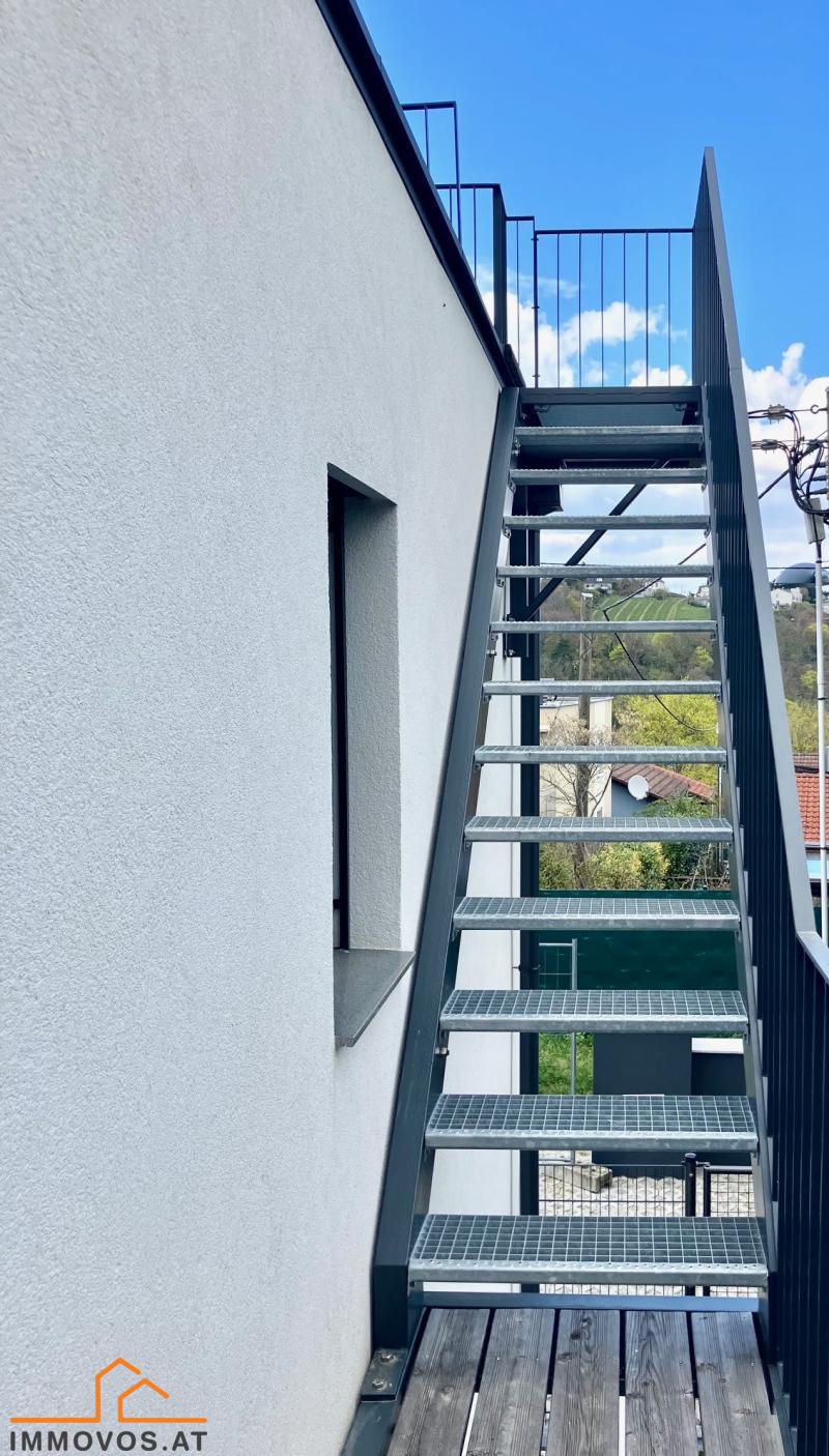 Aufgang zur Dachterrasse