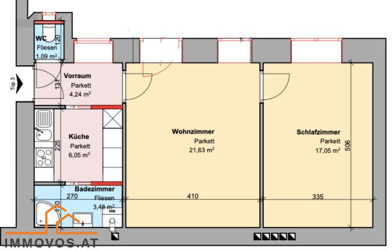 **ALTBAU-HIGHLIGHT: Frisch saniert, Erstbezug & herrlich ruhig** /  / 1200&nbsp;Wien 20.,Brigittenau / Bild 3