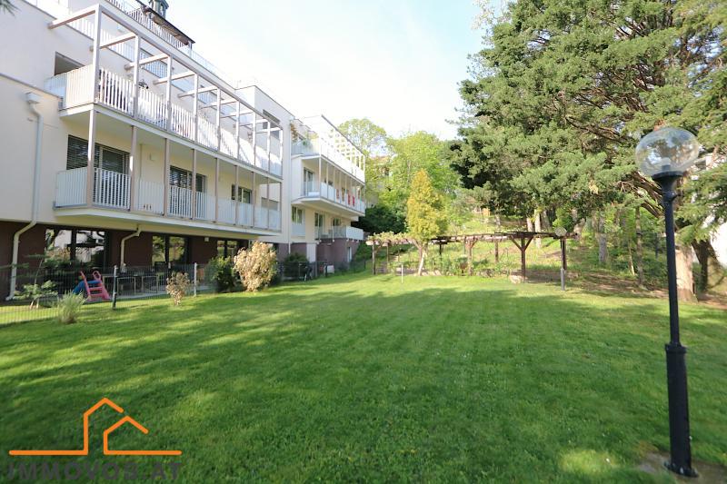 Blick in den Garten und auf die Freiflächen