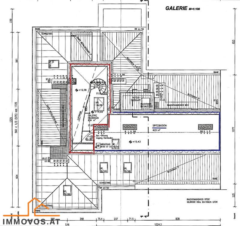Plan der Galerie-Ebene