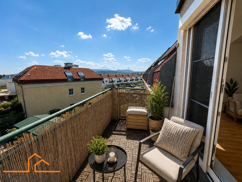 RUHIGE 3-ZIMMER-WOHNUNG MIT BALKON UND GARAGENPLATZ IN BRUNN AM GEBIRGE