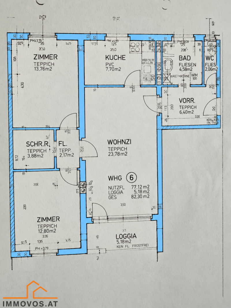 ++NEU++LICHTDURCHFLUTETE 3-ZIMMER-WOHNUNG MIT LOGGIA UND EIGENEM STELLPLATZ /  / 2353&nbsp;Guntramsdorf / Bild 4